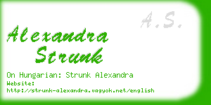 alexandra strunk business card